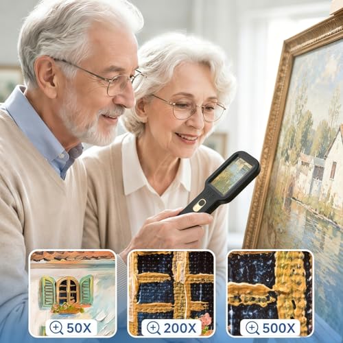 Handheld Digital Microscope 500X with Dual Lens＆3" Screen