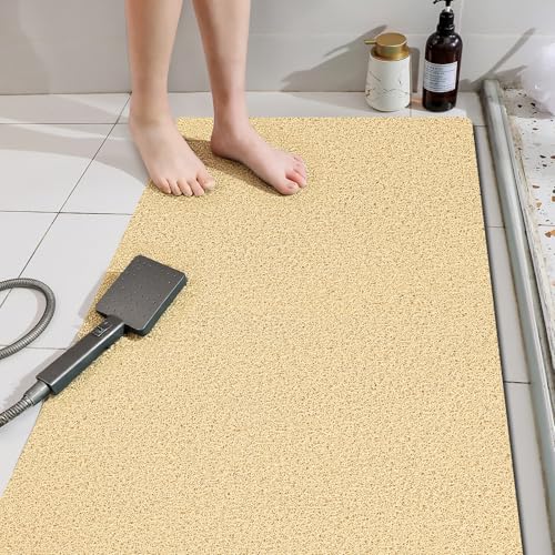 PVC Loofah Patterned Shower Mat