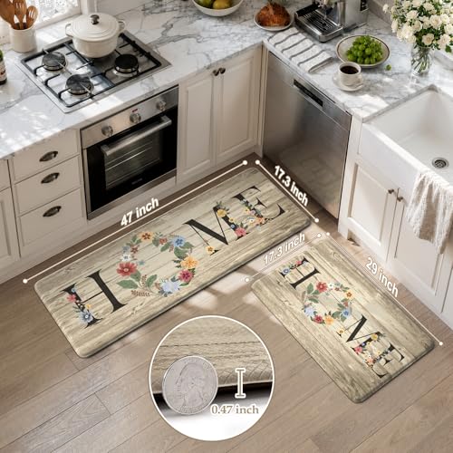 Kitchen Mats for Floor 2 PCS