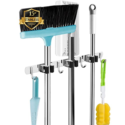 Broom and Mop Holder Wall Mounted Tools