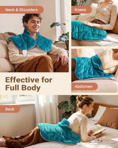 Heating Pad for Neck and Shoulders and Back Pain Relief