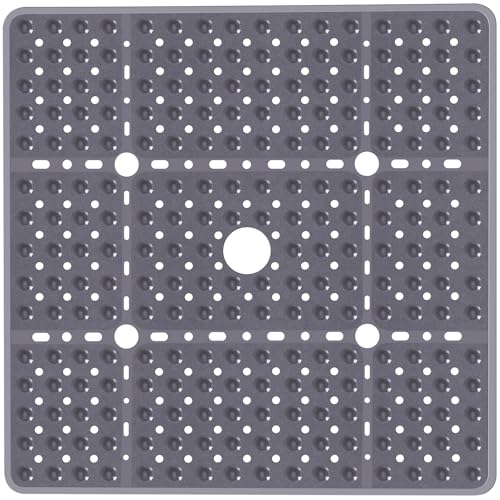 Large Square Shower Mat Non Slip 27 x 27 Inch