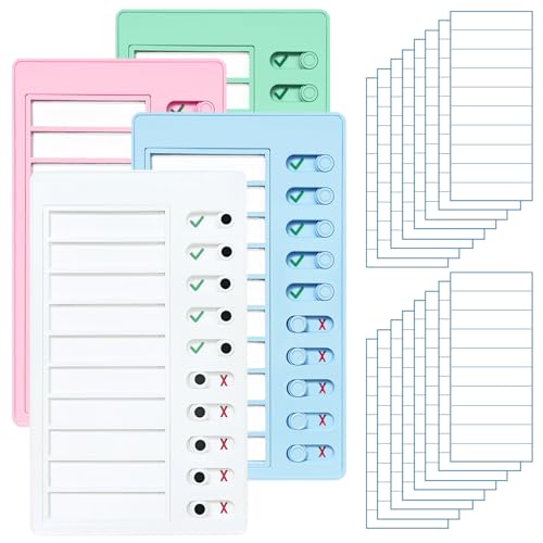 4 pcs Chore Chart for Kids Multiple Kids