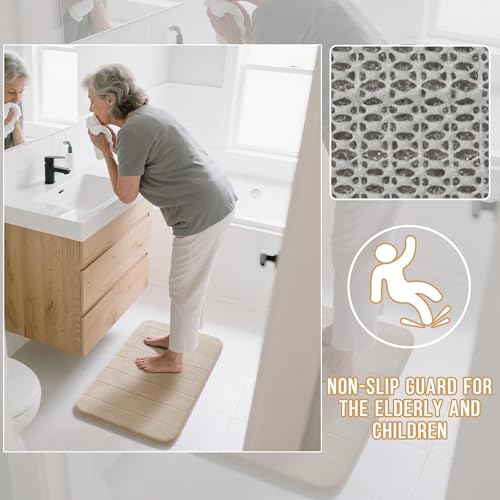 3 Pieces Memory Foam Bath Mat Sets