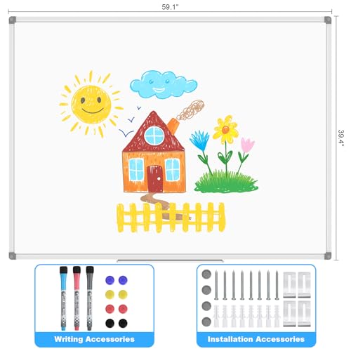 White Board Dry Erase Board 48 x 36 Inch