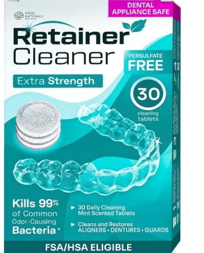 Denture and Retainer cleaning tablets Mint scented