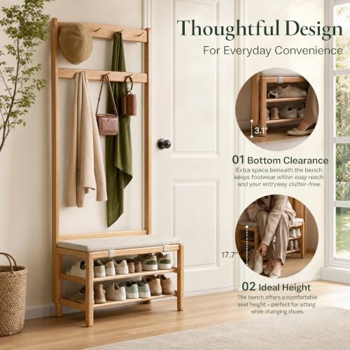 Oak Coat Rack