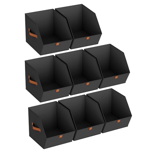 Fabric Closet Storage Cubes Square Storage Bins with Dual Handles