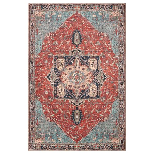 Machine Washable Area Rug with Non