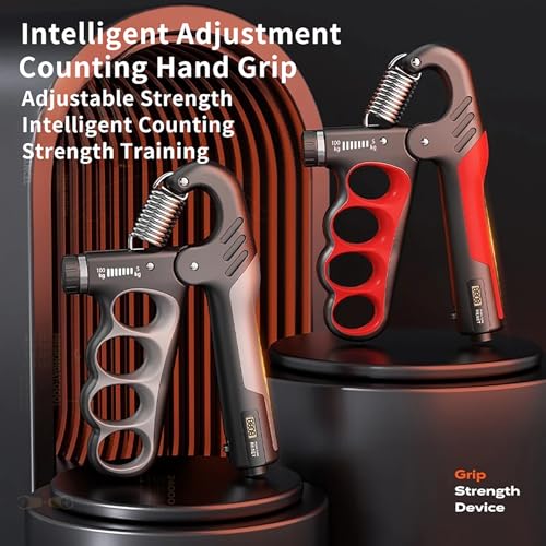 Grip Strength Trainer with Adjustable Resistance & Automatic Counter