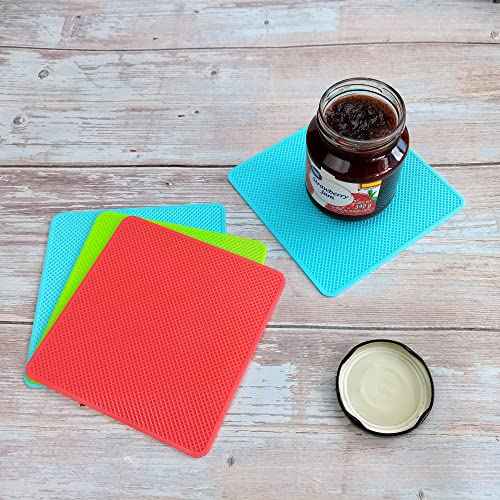Multi Purpose Rubber Jar Opener Gripper Pad Bottle Lid Opener for Weak Hands Senior with Arthritis