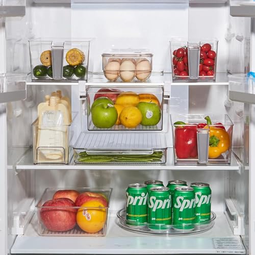 Clear Lazy Susan Organizer Plastic Turntable for Cabinet Rotating Pantry Organizer