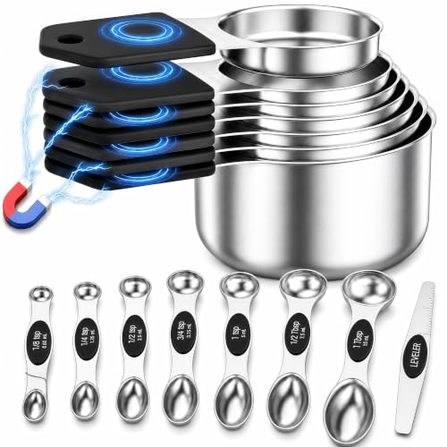 Magnetic Measuring Cups and Spoons Set