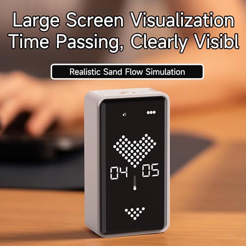 Visual Timer Rechargeable Digital Hourglass Timer with LED Display