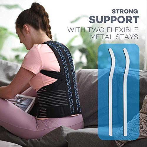 Posture Corrector for Women and Men Back Brace Straightener Shoulder Upright Support Trainer for Body Correction and Neck Pain Relief