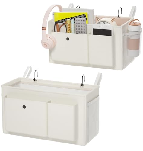 Bedside Caddy Bedside Organizer with Fixed Straps & Water Bottle Holder