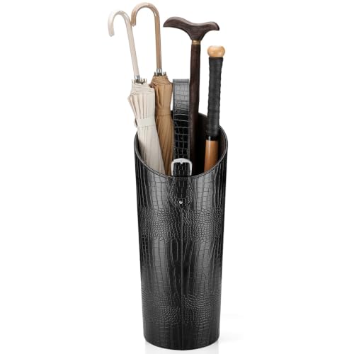 Artificial Leather Tall Umbrella Holer Rack Entryway Indoor for Business