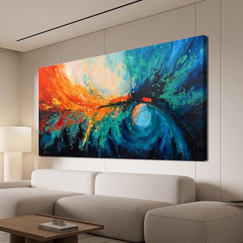 Oversized Wall Art Decor Gold Boho Canvas Art Wall Decor For Living Room