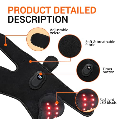 Dog Hip Brace with Red Light Therapy