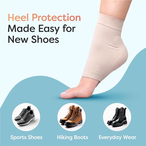 Gel Padded Ankle and Heel Protector Sleeves for Boots