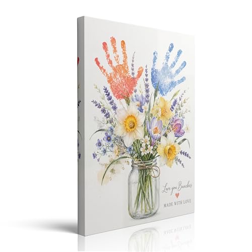 Framed Flower Landscape Canvas Wall Art Ready to Hang