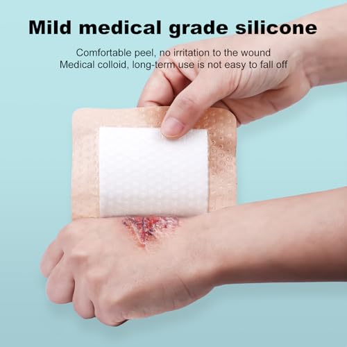 Silicone Foam Dressing 3x3 Gentle Border Pads