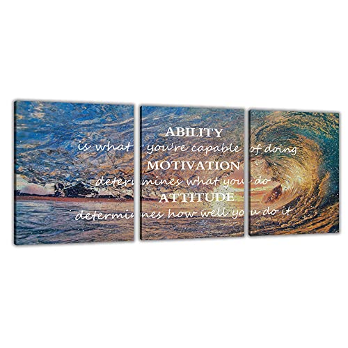 3 Piece Modern Landscape Wall Art Canvas Poster Print Wall Decor Office Living Room Bedroom Home Decoration Canvas Painting Framed Ready to Hang