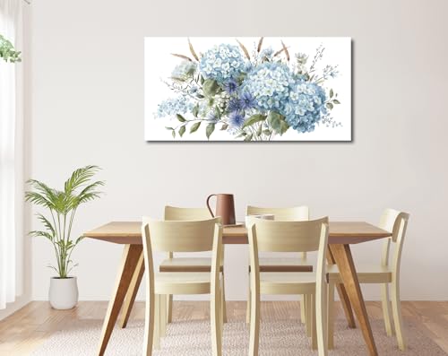 Large Floral Wall Art Grey Cream Brown Flowers Wall Decor Abstract Botanical Canvas Painting Artwork Simple Life Canvas Pictures for Living Room Bedroom Kitchen Home Office Decoration