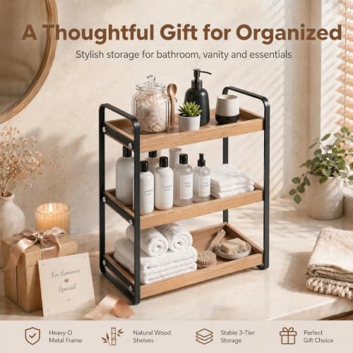 Bathroom Counter Organizer with Basket