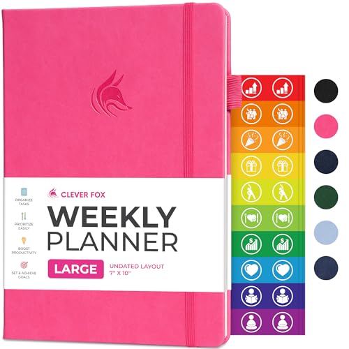 Planner Undated Weekly & Monthly Planner for Productivity