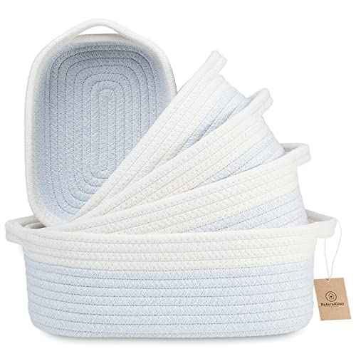 Rectangle Rope Baskets Set of 5