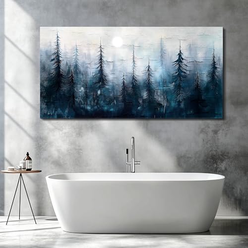 Wall Art for Living Room Canvas Wall Decor for Bedroom Office Wall Decoration Landscape Paintings Modern Purple Lake View Wall Pictures Artwork Hotel Room Home Decor Ready to Hang 20x40 in