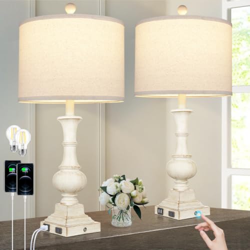 Rustic Table Lamps Set of 2