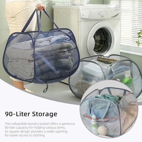 Collapsible Laundry Basket 90L