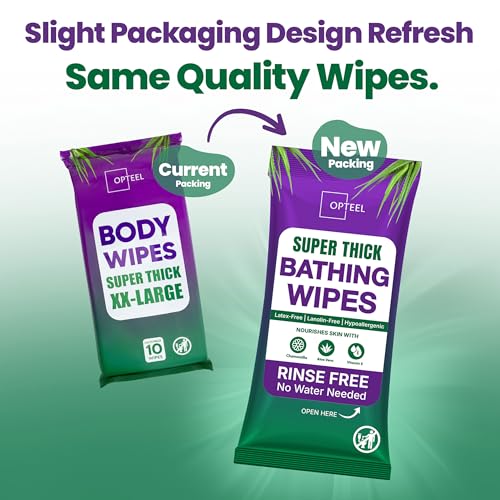 Super Thick Bathing Wipes for Adults Bathing No Rinse