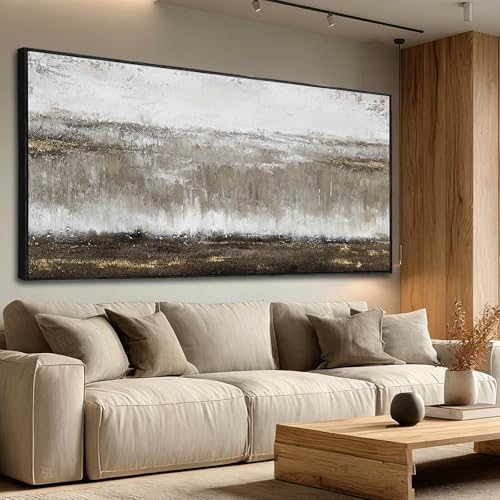 White Canvas Wall Art Extra Large Wall Decor Framed Abstract Poster Pictures Black Flowers Arts Blue Artwork for Hotel Gallery