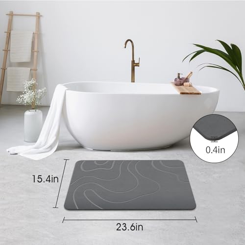Stone Bath Mat Diatomaceous Earth Shower Mat Non