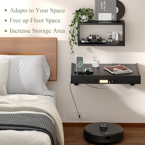 Wall Mounted Bedside Shelf
