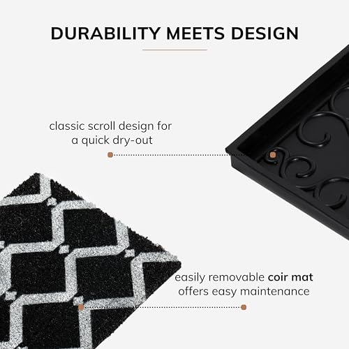 Heavy Duty Waterproof Rubber Shoe Storage Mat Organizer