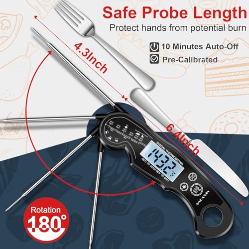 Meat Thermometer Digital for Grilling and Cooking