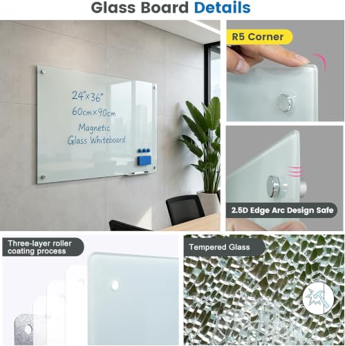 Magnetic Glass Whiteboard