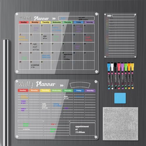 Magnetic Dry Erase Calendar Whiteboard