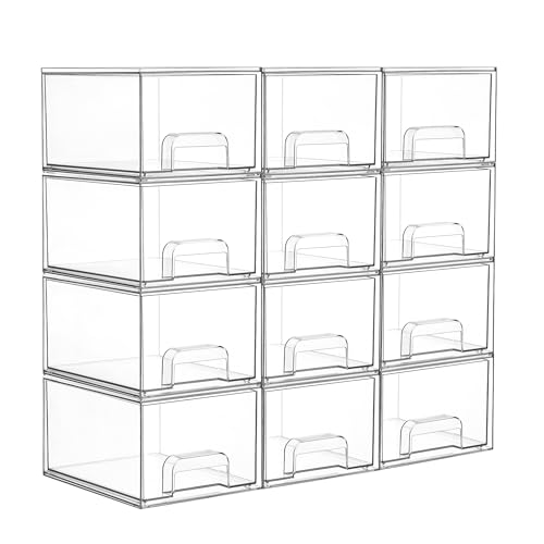 Stackable Storage Drawers Small & Wide & High & Mini
