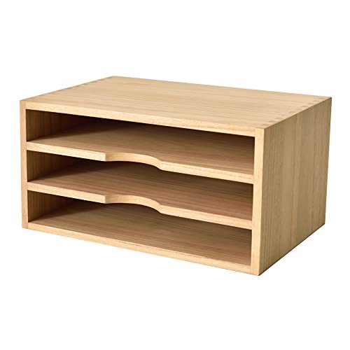 Wood Desk Cabinet with 3 Layer Trays 3KWJG