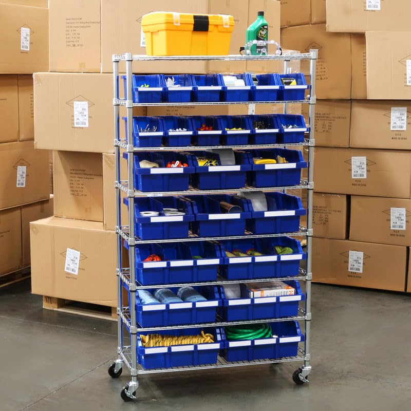 Heavy Duty NSF Bin Rack Solid Steel Wire Shelving Storage Unit