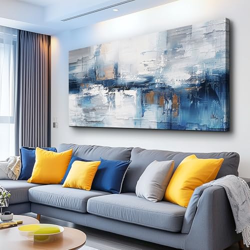 Wall Art for Living Room Canvas Wall Decor for Bedroom Office Wall Decoration Landscape Paintings Modern Purple Lake View Wall Pictures Artwork Hotel Room Home Decor Ready to Hang 20x40 in