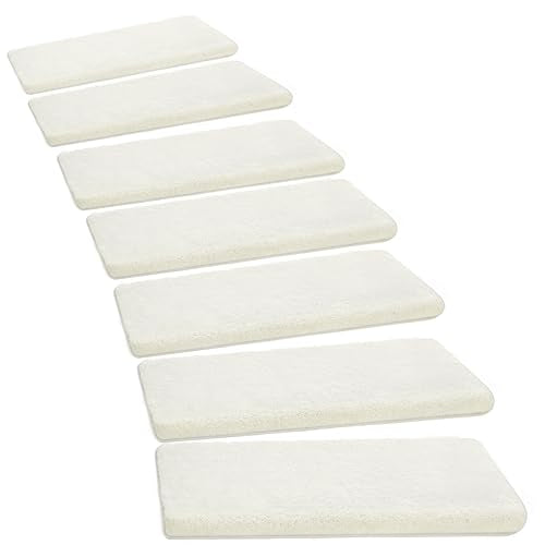 Bullnose Carpet Stair Treads Ultra Plush for Wooden Steps