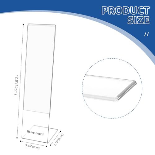 Monitor Memo Board Holder by Computer Screen Acrylic Sticky Note Stand Message Panel Reminder for Office