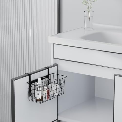 Hanging Kitchen Baskets Wire Storage Basket Over the Cabinet Door Organizer