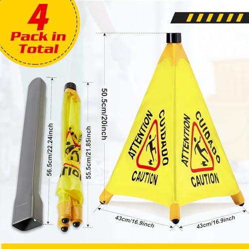 Pop up Wet Floor Sign with Storage Tube